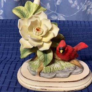 Bird Figurine with Magnolia